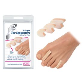 3-Layer Toe Separators Large Pk/6