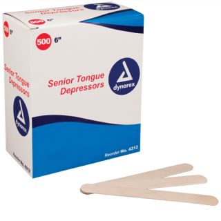 Tongue Depressors-Regular 6 Non-Sterile Bx/500