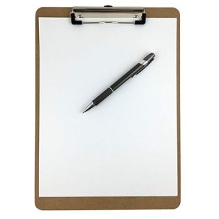 Clipboard 9 x 12? Hardboard Low Profile Clip