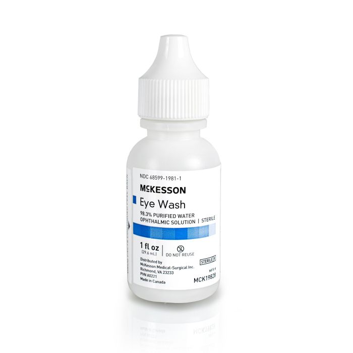 Eye Wash Solution McKesson Active ingredient 98.3 Purified Water